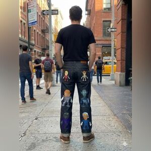 Vintage Imran Potato Men's Character Design Jeans